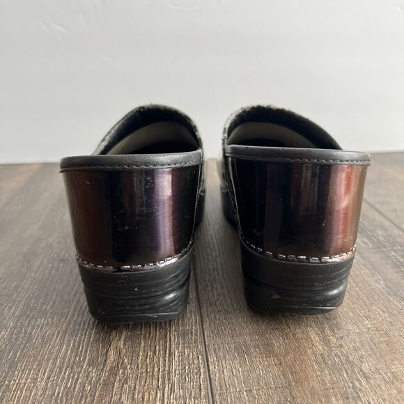 Dansko Professional Clogs Womens Brown Iridescent Patent Leather EU 39/US 8.5-9 - Picture 7 of 12
